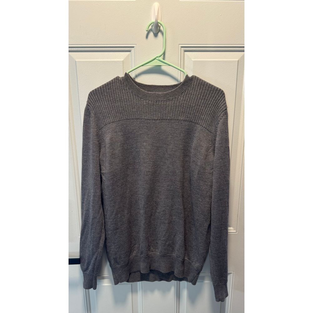 Men's Everlane Gray‎ 100% Wool Sweater Size XL